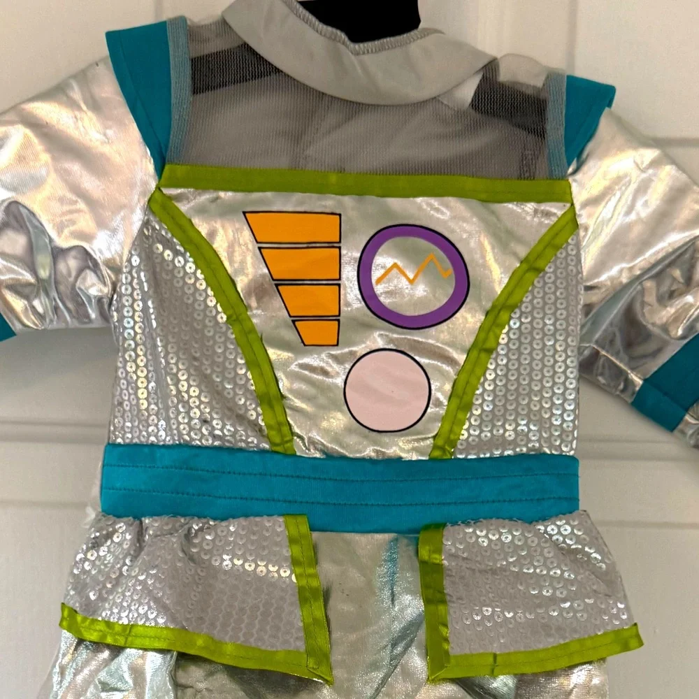 New! Target Hyde & EEK Infant Robot Halloween Costume Dress - Silver
